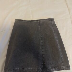 Wild Fable Gray Pencil Mini Skirt with Slit